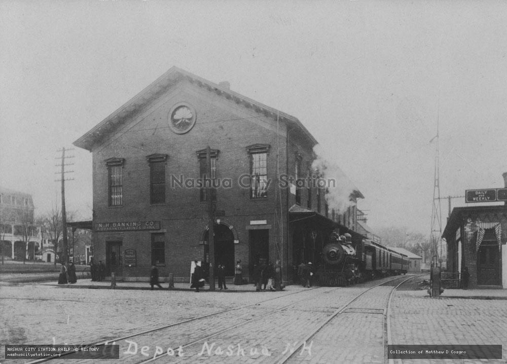 Postcard: Lowell Depot, Nashua, New Hampshire